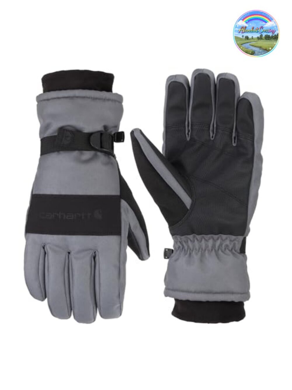 Waterproof Insulated Knit Cuff Gloves Synthetic Palm
